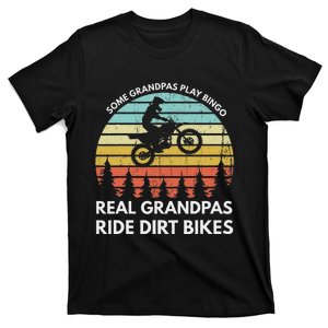 Funny Grandpa Motocross Dirt Bike Rider Motocross Braaap T-Shirt