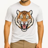 Funny Growling Mouth Open Bengal Tiger Cooling Performance Crew T-Shirt