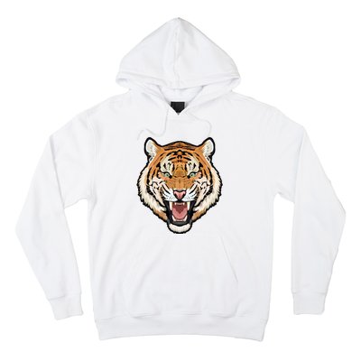 Funny Growling Mouth Open Bengal Tiger Hoodie