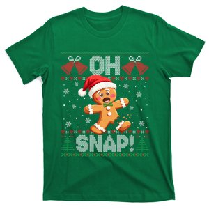 Funny Gingerbread Man Oh Snap Christmas Ugly Xmas Sweater T-Shirt