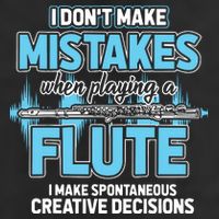 Flutist Gifts Musician Musical Instrument Flute 7 Panel Mesh Trucker Snapback Hat