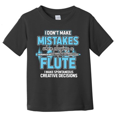 Flutist Gifts Musician Musical Instrument Flute Toddler T-Shirt