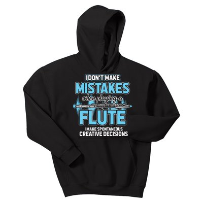 Flutist Gifts Musician Musical Instrument Flute Kids Hoodie