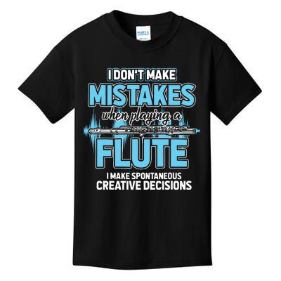 Flutist Gifts Musician Musical Instrument Flute Kids T-Shirt