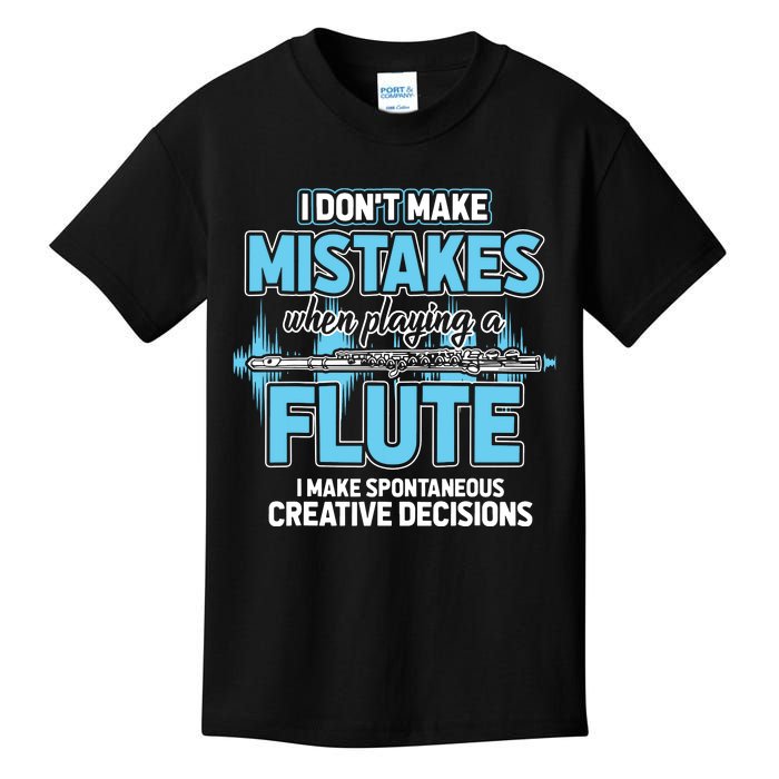 Flutist Gifts Musician Musical Instrument Flute Kids T-Shirt