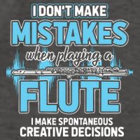Flutist Gifts Musician Musical Instrument Flute Vector Backpack