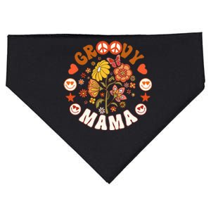 Funny Groovy Mama Groovy Birthday Matching Birthday Party USA-Made Doggie Bandana