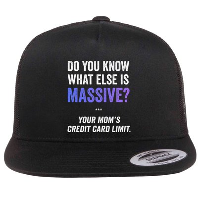 Funny Gaming Meme Massive Credit Card Limit Your Mom Flatbill Hat
