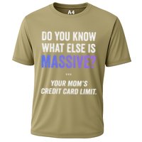 Funny Gaming Meme Massive Credit Card Limit Your Mom Cooling Performance Crew T-Shirt