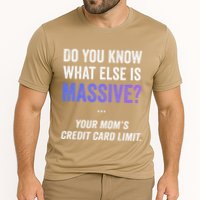 Funny Gaming Meme Massive Credit Card Limit Your Mom Cooling Performance Crew T-Shirt