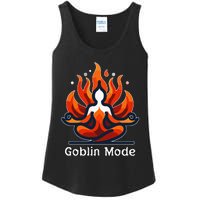 Funny Goblin Mode Spiritual Meditation Awakening Zen Buddha Ladies Essential Tank