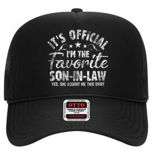 Funny Gift Mother In Law To Son In Law High Crown Mesh Back Trucker Hat