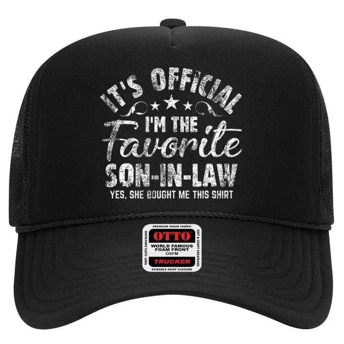 Funny Gift Mother In Law To Son In Law High Crown Mesh Back Trucker Hat