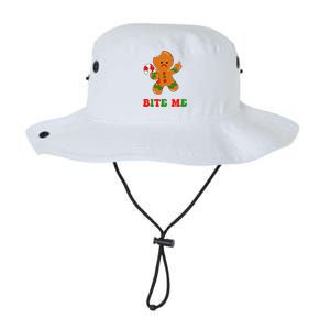 Funny Gingerbread Man Bite Me Christmas Cookie Costume Cute Legacy Cool Fit Booney Bucket Hat