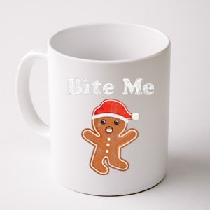 Funny Gingerbread Man Bite Me Christmas Cookie Costume Coffee Mug