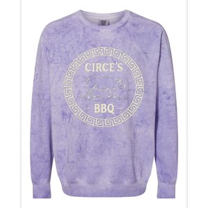 Funny Greek Mythology CirceS Bbq The Odyssey Colorblast Crewneck Sweatshirt