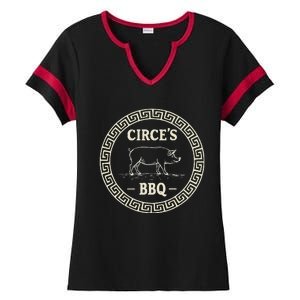 Funny Greek Mythology CirceS Bbq The Odyssey Ladies Halftime Notch Neck Tee