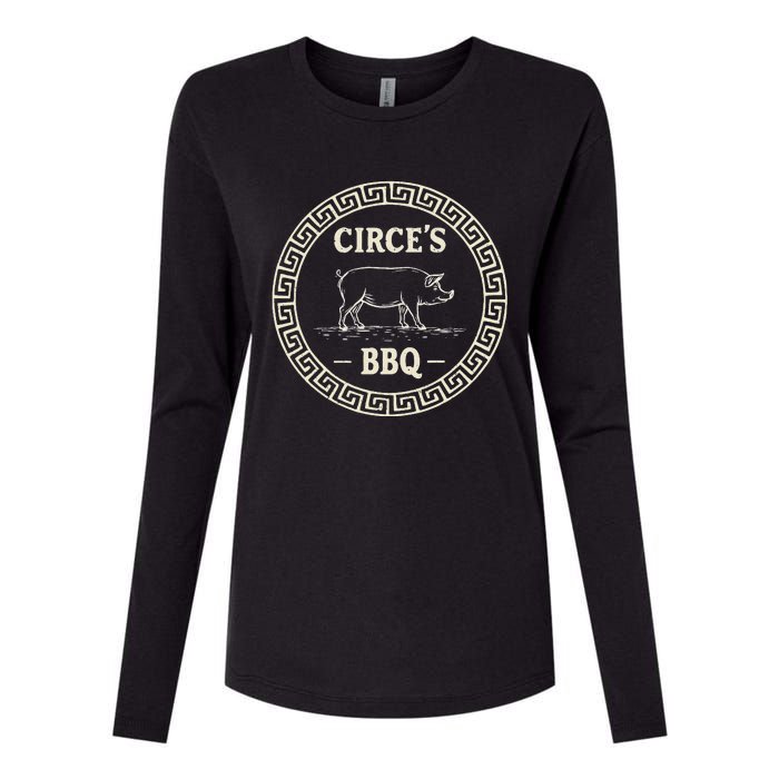 Funny Greek Mythology CirceS Bbq The Odyssey Womens Cotton Relaxed Long Sleeve T-Shirt