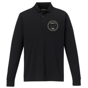 Funny Greek Mythology CirceS Bbq The Odyssey Performance Long Sleeve Polo