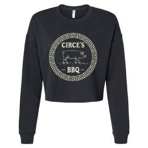 Funny Greek Mythology CirceS Bbq The Odyssey Cropped Pullover Crew