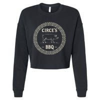 Funny Greek Mythology CirceS Bbq The Odyssey Cropped Pullover Crew