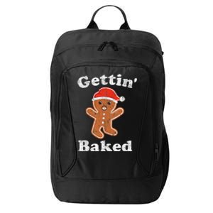 Funny Gingerbread Man Gettin Baked Cookie Baking Christmas City Backpack