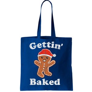 Funny Gingerbread Man Gettin Baked Cookie Baking Christmas Tote Bag