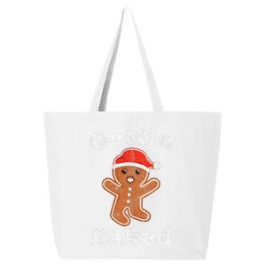 Funny Gingerbread Man Gettin Baked Cookie Baking Christmas 25L Jumbo Tote