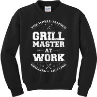 Funny Grill Master BBQ Chef Smoked Meat Lover Gift Barbecue Kids Sweatshirt