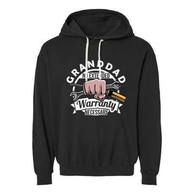 Funny Granddad Mr Fix It Handy My Tools Mechanic Grandpa Gift Garment-Dyed Fleece Hoodie