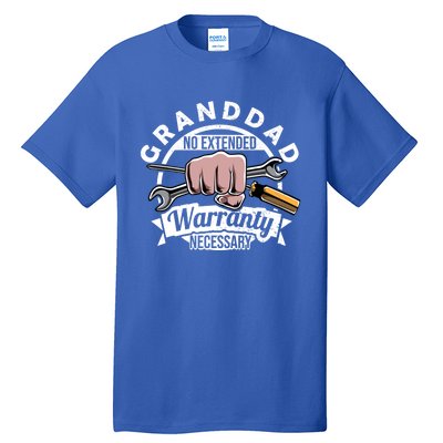 Funny Granddad Mr Fix It Handy My Tools Mechanic Grandpa Gift Tall T-Shirt