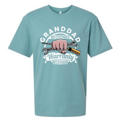 Funny Granddad Mr Fix It Handy My Tools Mechanic Grandpa Gift Sueded Cloud Jersey T-Shirt