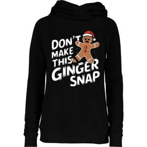 Fun Gingerbread Man Christmas & Graphic Womens Funnel Neck Pullover Hood