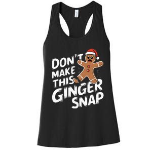 Fun Gingerbread Man Christmas & Graphic Women's Racerback Tank