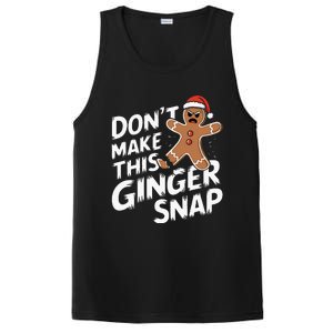 Fun Gingerbread Man Christmas & Graphic PosiCharge Competitor Tank