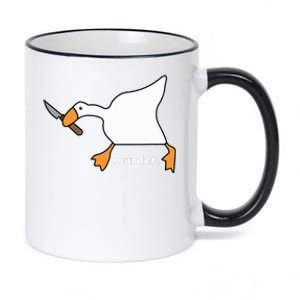 Funny Goose Murder 11oz Black Color Changing Mug