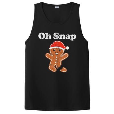 Funny Gingerbread Man Oh Snap Christmas Cookie Costume PosiCharge Competitor Tank