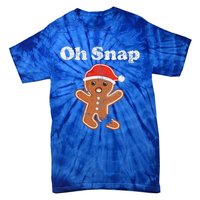 Funny Gingerbread Man Oh Snap Christmas Cookie Costume Tie-Dye T-Shirt