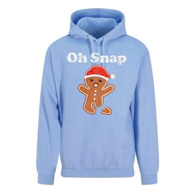 Funny Gingerbread Man Oh Snap Christmas Cookie Costume Unisex Surf Hoodie