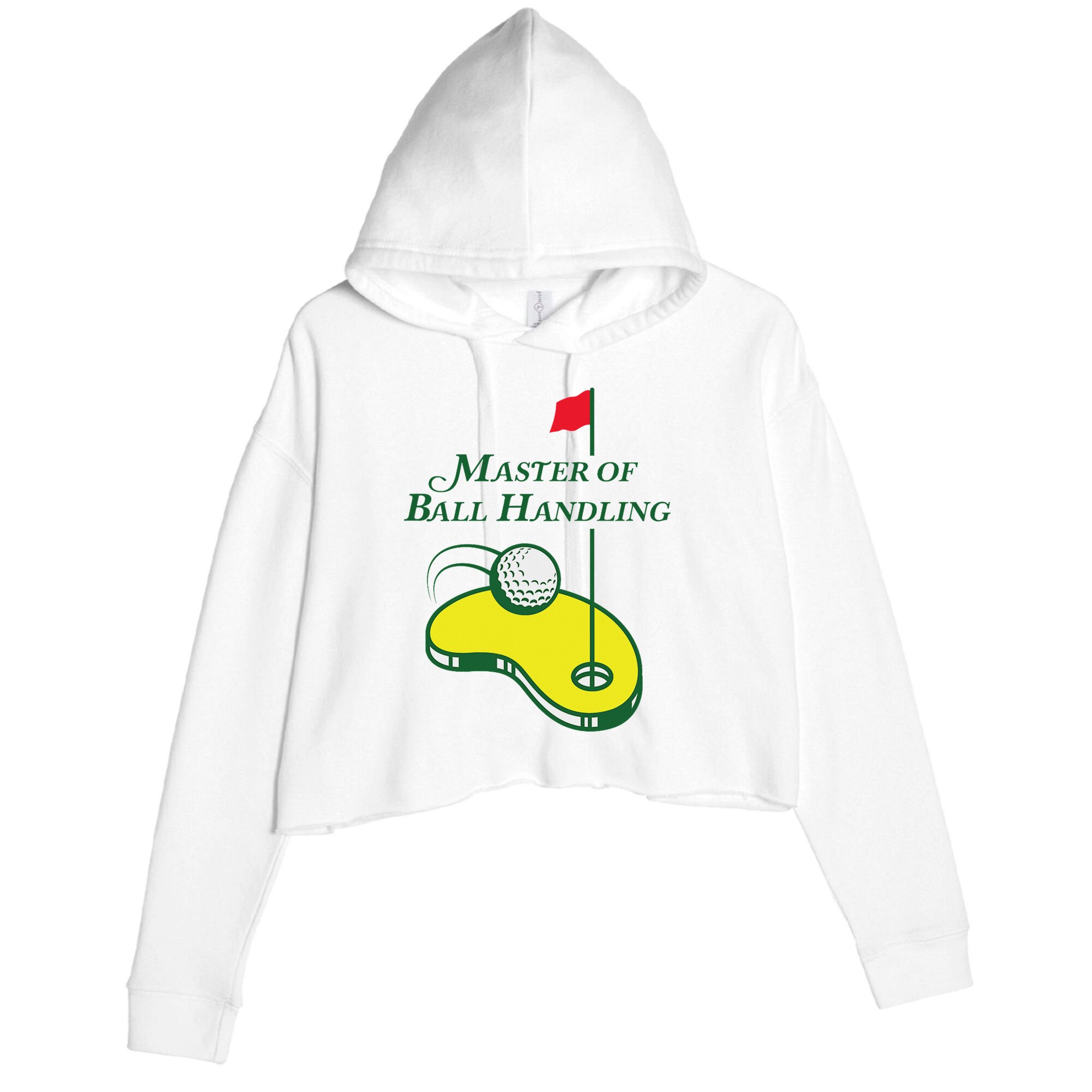 Funny Golf Master Of Ball Handling For Women Crop Fleece Hoodie