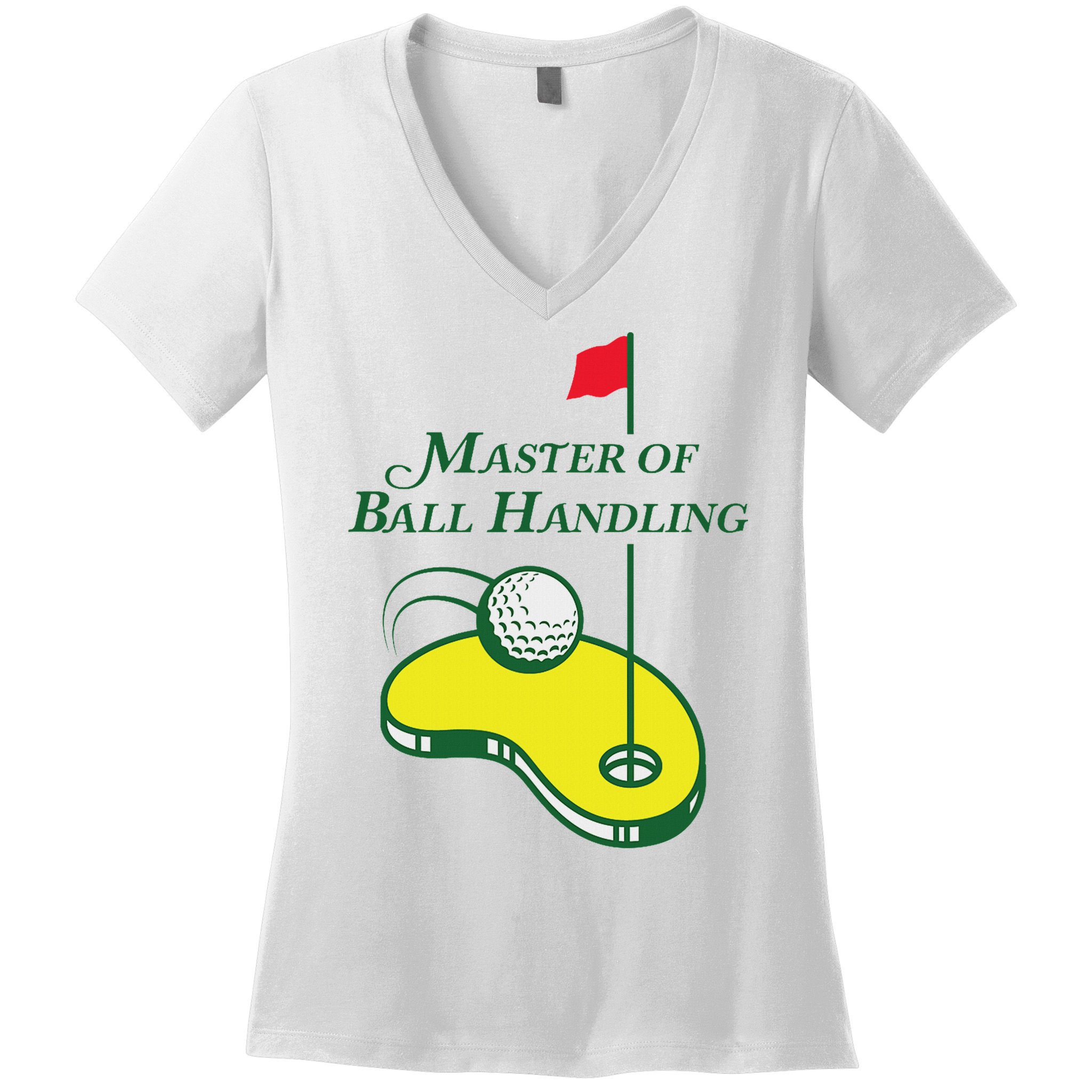 Funny Golf Master Of Ball Handling For Women Women's V-Neck T-Shirt