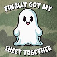 Finally Got My Sheet Together Boo Ghost Halloween Legacy Tie Dye Trucker Hat