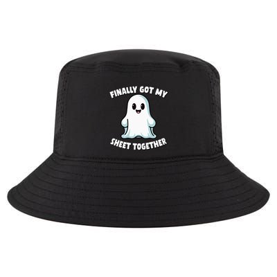 Finally Got My Sheet Together Boo Ghost Halloween Cool Comfort Performance Bucket Hat