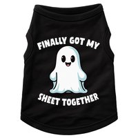 Finally Got My Sheet Together Boo Ghost Halloween Doggie Tank