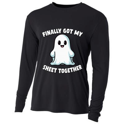 Finally Got My Sheet Together Boo Ghost Halloween Cooling Performance Long Sleeve Crew