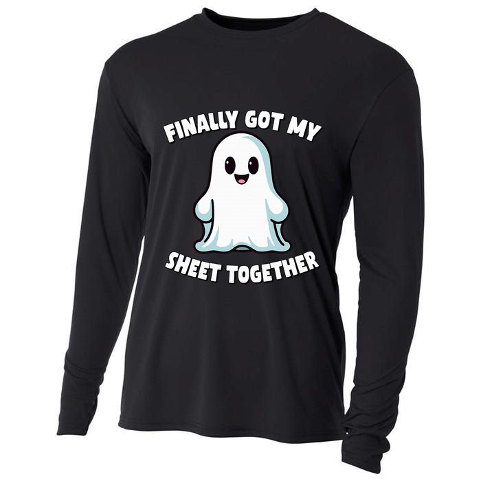 Finally Got My Sheet Together Boo Ghost Halloween Cooling Performance Long Sleeve Crew
