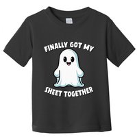 Finally Got My Sheet Together Boo Ghost Halloween Toddler T-Shirt