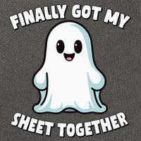 Finally Got My Sheet Together Boo Ghost Halloween Cotton Canvas Backpack
