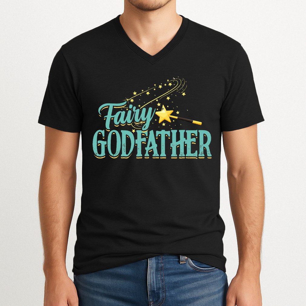 Fairy Godfather Magical Imaginary Being Fiction Fairy V-Neck T-Shirt