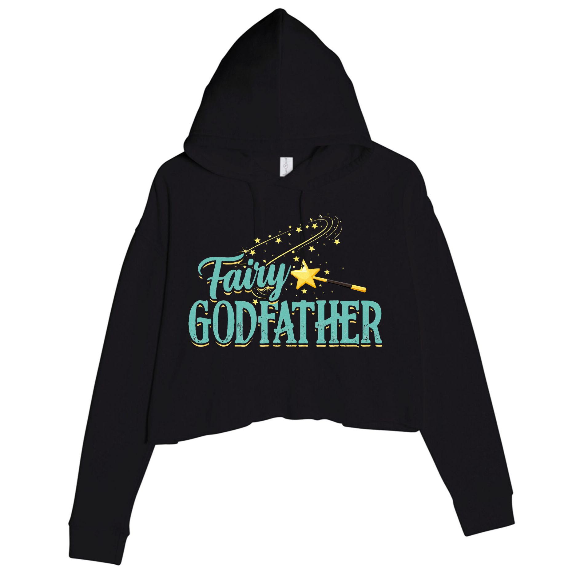 Fairy Godfather Magical Imaginary Being Fiction Fairy Crop Fleece Hoodie